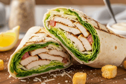 Grilled Chicken Caesar Salad Wrap