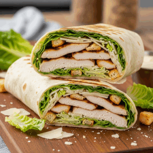 Grilled Chicken Caesar Salad Wrap