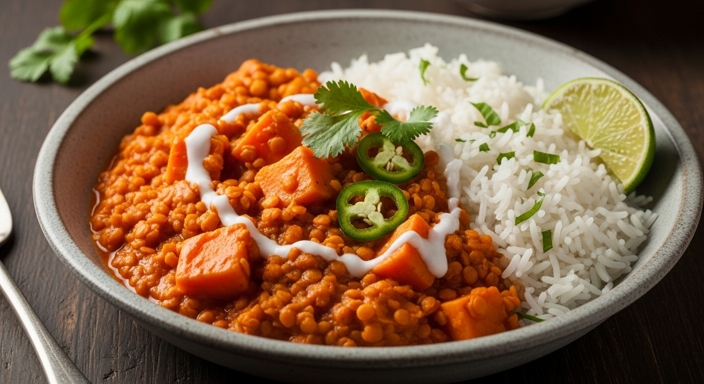 Lentil & Sweet Potato Curry
