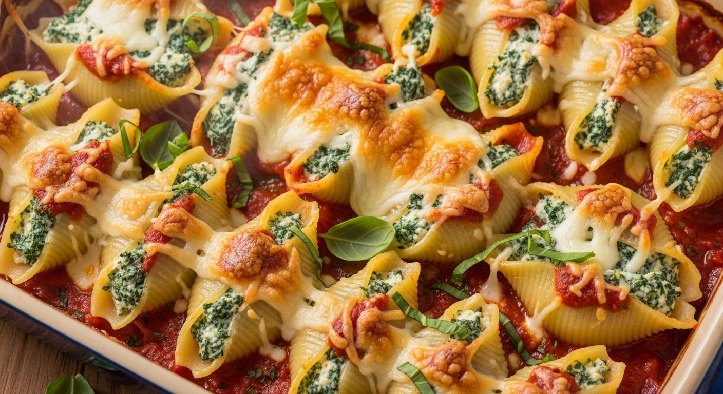 Spinach & Ricotta Stuffed Shells