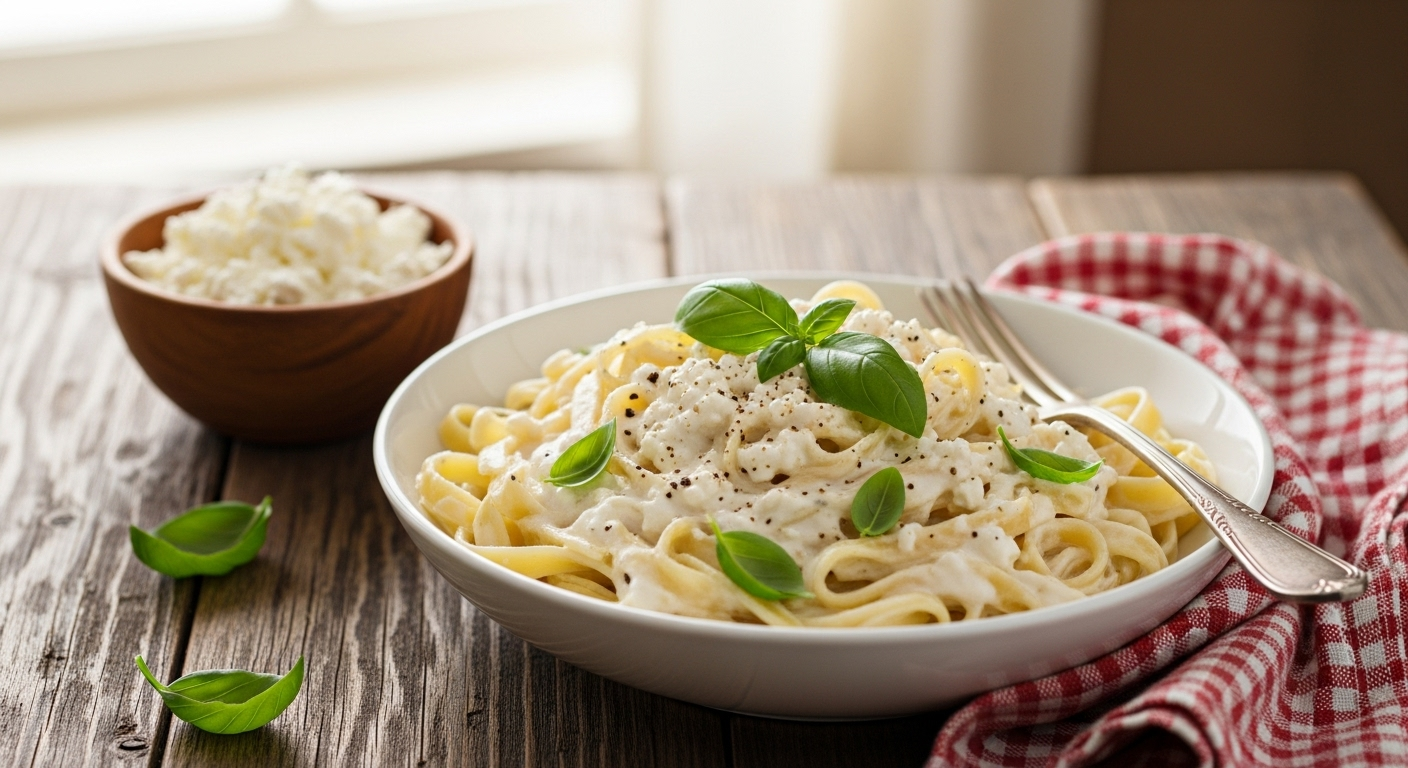 Cottage Cheese Alfredo