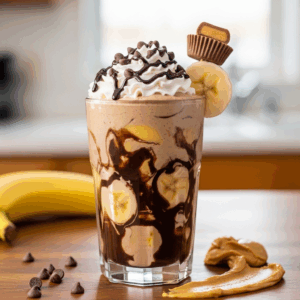 Banana, Peanut Butter & Chocolate Smoothie