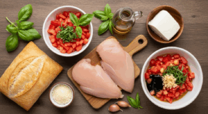 Cheesy Bruschetta Chicken