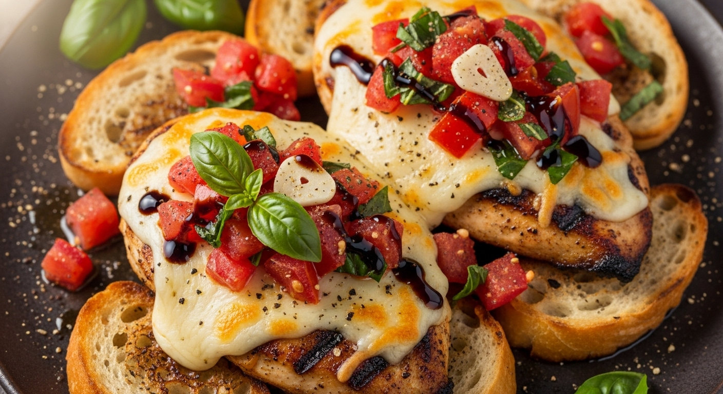 Cheesy Bruschetta Chicken