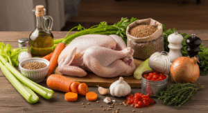 Chicken & Lentil Soup ingredients