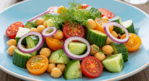 Chickpea Cucumber Salad