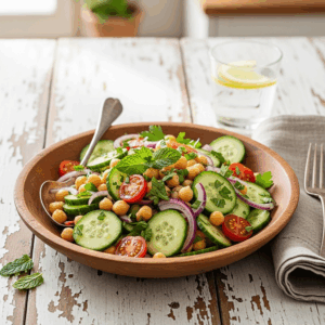 Chickpea Cucumber Salad