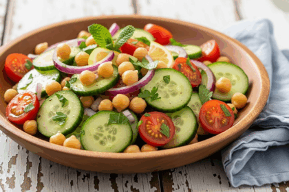 Chickpea Cucumber Salad