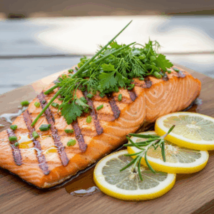 Grilled Lemon Herb Salmon