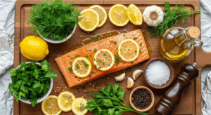 Grilled Lemon Herb Salmon