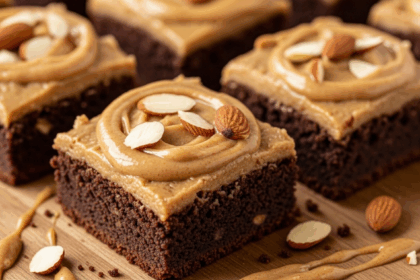 Protein Brownies with Almond Butter