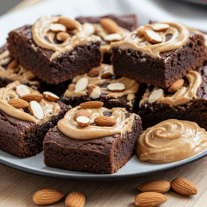 Protein Brownies with Almond Butter