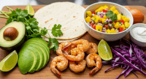 Shrimp Tacos with Mango Salsa