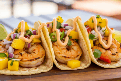 Shrimp Tacos with Mango Salsa