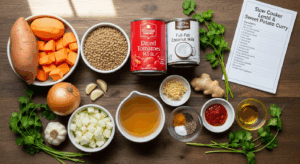 Slow Cooker Lentil & Sweet Potato Curry