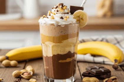 Banana, Peanut Butter & Chocolate Smoothie