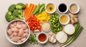 Chicken Stir Fry with Vegetables recipe ingredients