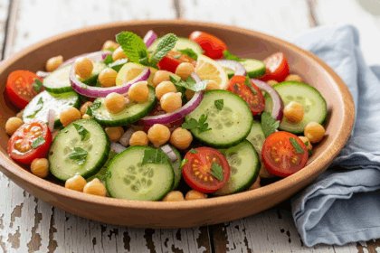 Chickpea Cucumber Salad