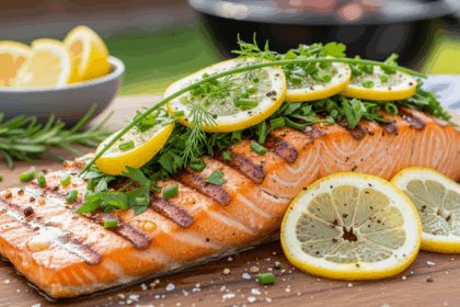 Grilled Lemon Herb Salmon