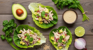 Avocado Chicken Lettuce Wraps ingredients