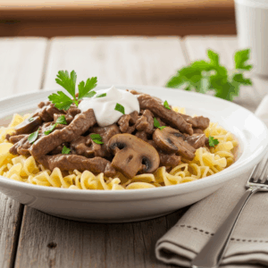 Beef Stroganoff