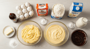 Boston Cream Pie Cupcakes ingredients