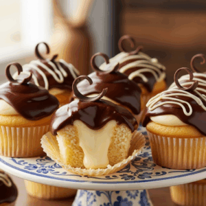 Boston Cream Pie Cupcakes