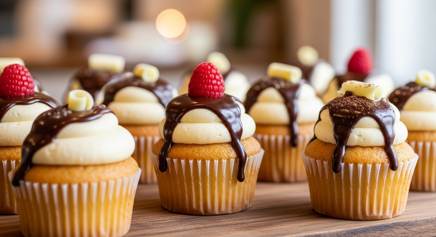 Boston Cream Pie Cupcakes