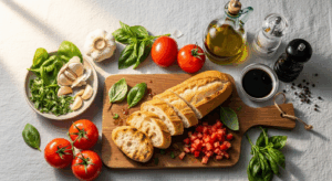Bruschetta ingredients
