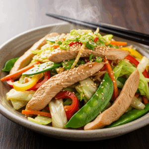 Cabbage Stir-Fry with Chicken