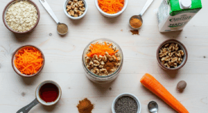 Carrot Cake Overnight Oats ingredients