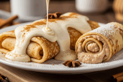 Cinnamon Roll Crepes