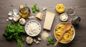 Cottage Cheese Alfredo ingredients