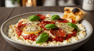 Cottage Cheese Pizza Bowl ingredients