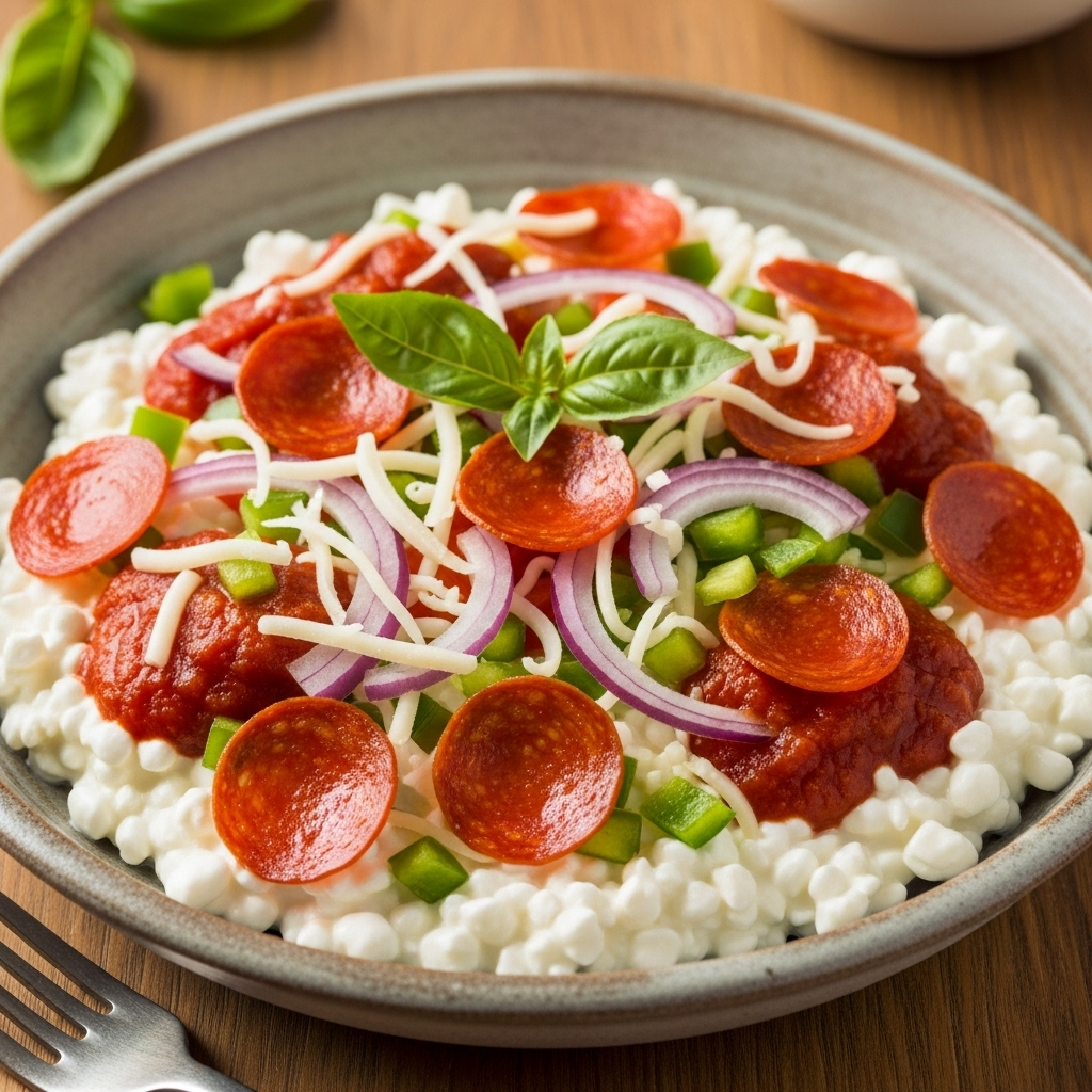 Cottage-Cheese-Pizza-Bowl