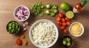 Cottage Cheese Queso ingredients