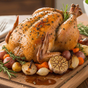 Garlic-Herb-Roasted-Chicken