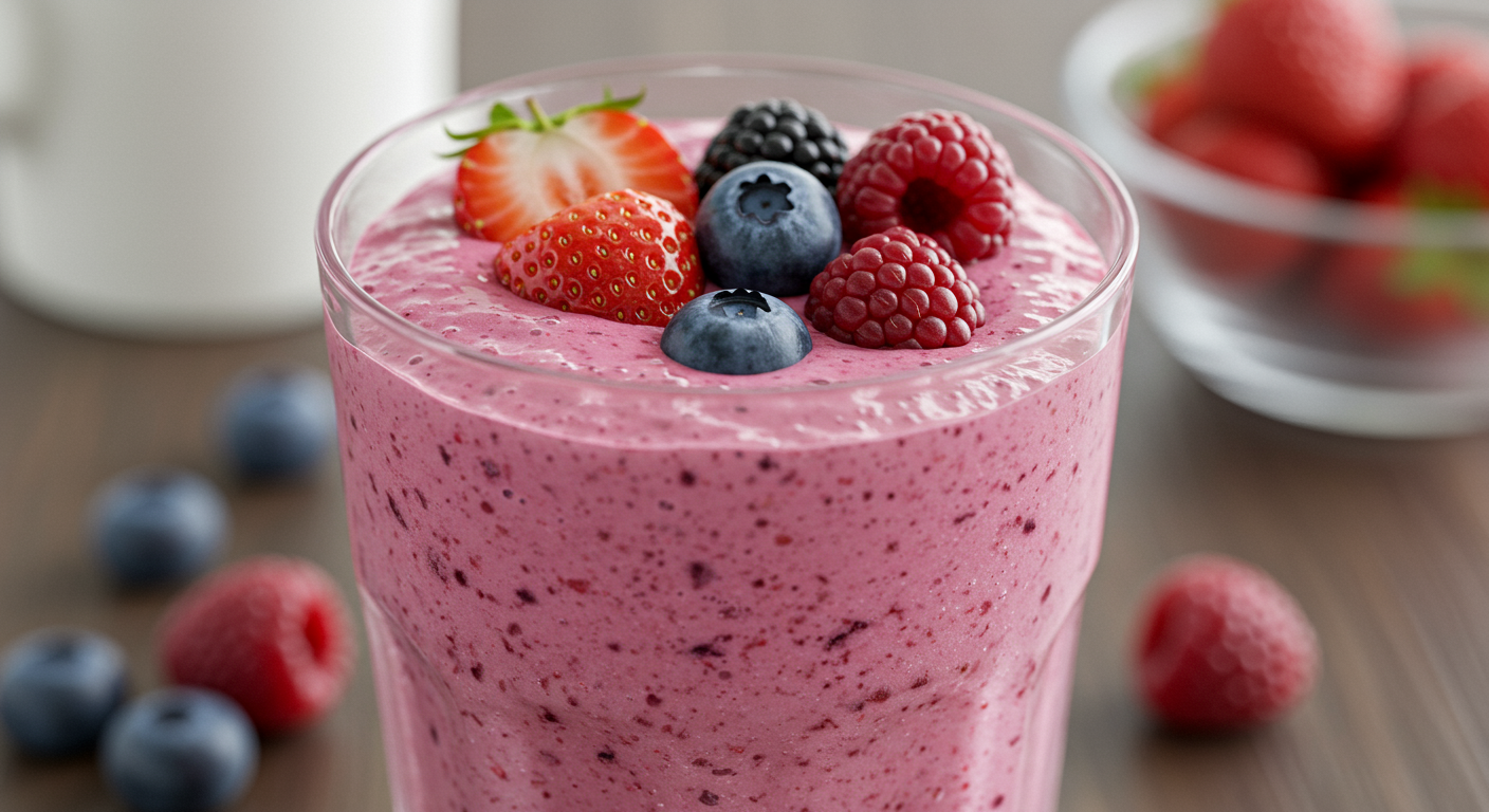 Greek-Yogurt-Honey-Berry-Smoothie