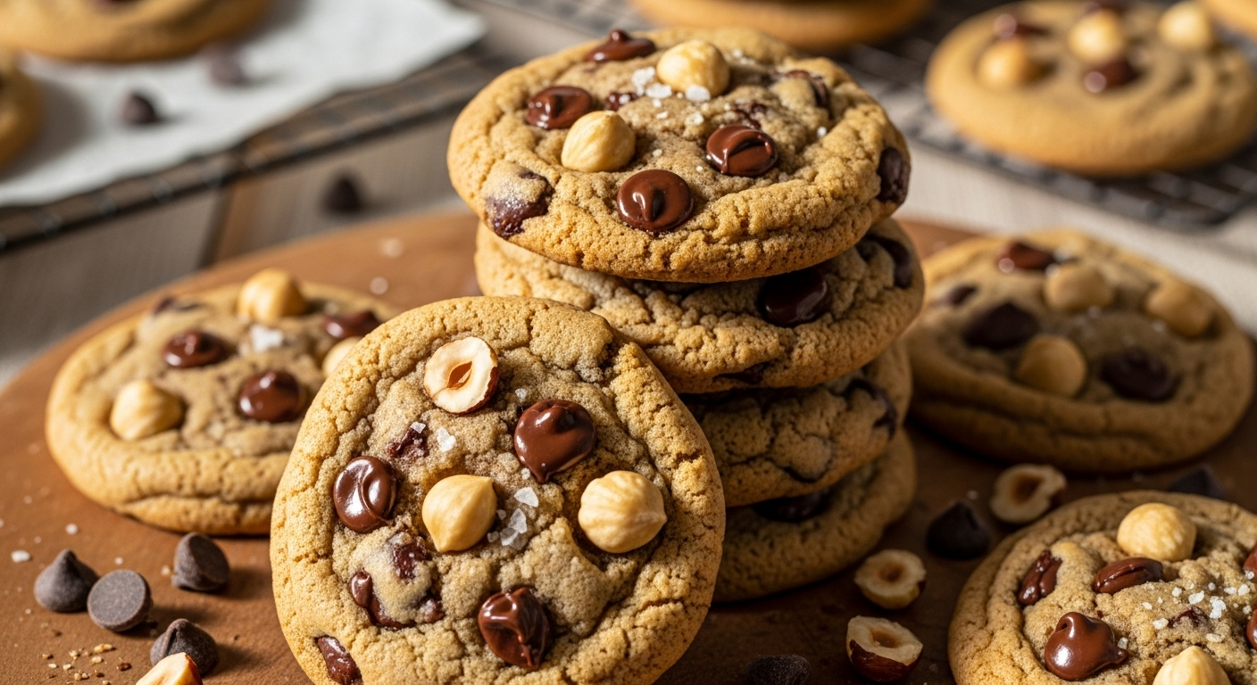 Hazelnut Chocolate Chip Cookies