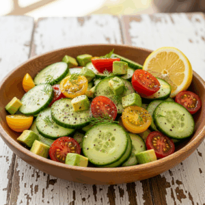 Keto Cucumber & Tomato Salad