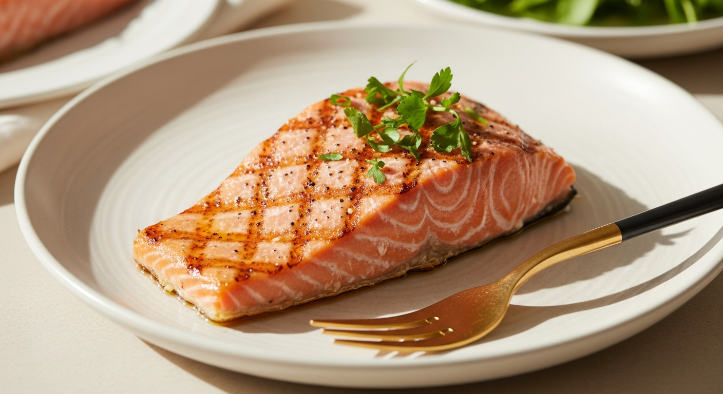 Keto Grilled Salmon with Herb Butter