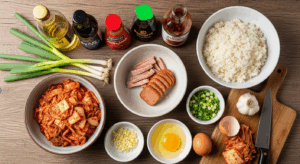 Kimchi Fried Rice ingredients