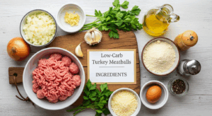 Low-Carb Turkey Meatballs INGREDIENTS
