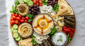 Mediterranean Mezze Platter ingredients