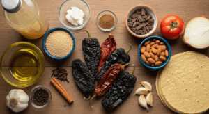 Mole-Sauce-Enchiladas ingredients