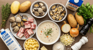 New England Clam Chowder ingredients