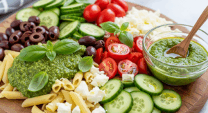Pesto-Cucumber-Pasta-Salad-ingredients
