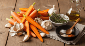 Roasted Garlic Carrots ingredients