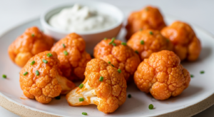 Spicy Buffalo Cauliflower Bites