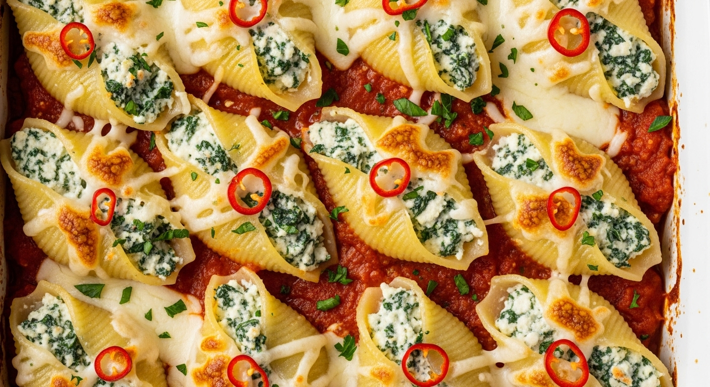 Spinach & Ricotta Stuffed Shells